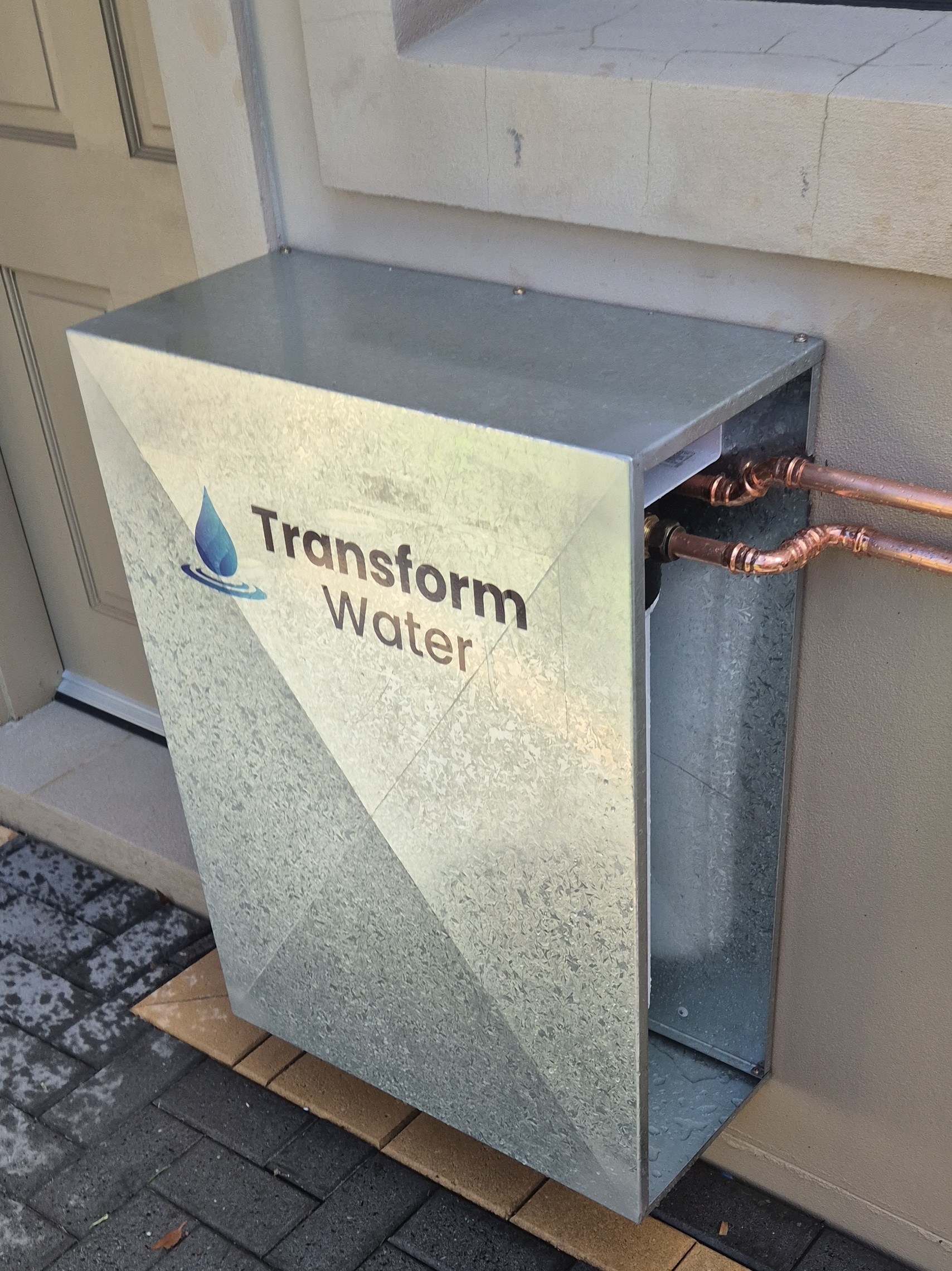 Transform water filter install